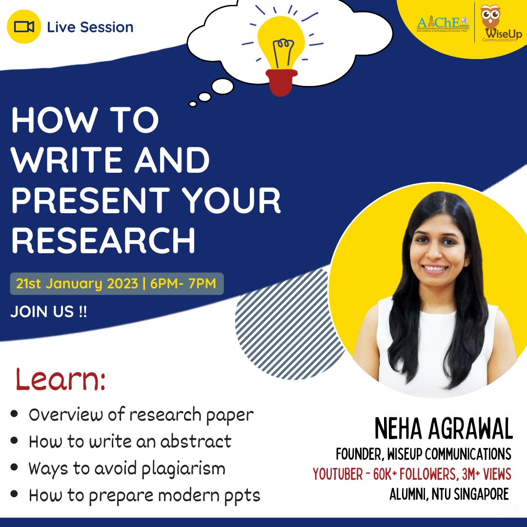 How to present your research ?